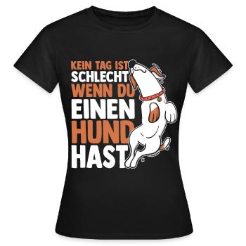 Chien Propriétaire De Chien Propriétaire De Chien Motif Chiens - T-shirt Femme - noir - Devant - AI Model Female 172 dark (172cm)