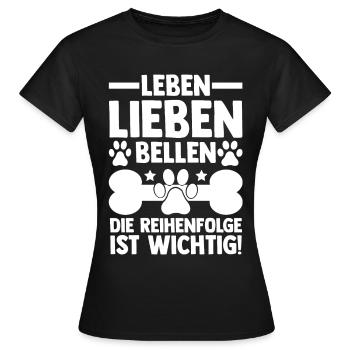 Chien Propriétaire De Chien Propriétaire De Chien Motif Chiens - T-shirt Femme - noir - Devant - AI Model Female 172 dark (172cm)