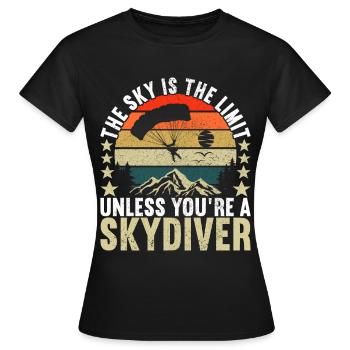 Parachutiste Parachutiste - T-shirt Femme - noir - Devant - AI Model Female 172 dark (172cm)