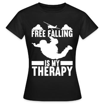 Parachutiste Parachutiste - T-shirt Femme - noir - Devant - AI Model Female 172 dark (172cm)