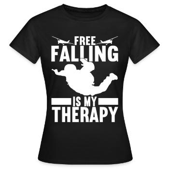 Parachutiste Parachutiste - T-shirt Femme - noir - Devant - AI Model Female 172 dark (172cm)