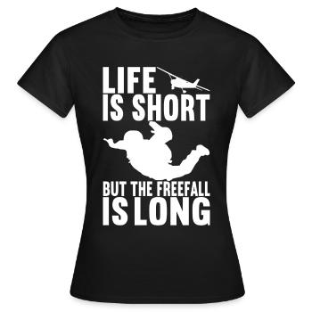 Parachutiste Parachutiste - T-shirt Femme - noir - Devant - AI Model Female 172 dark (172cm)