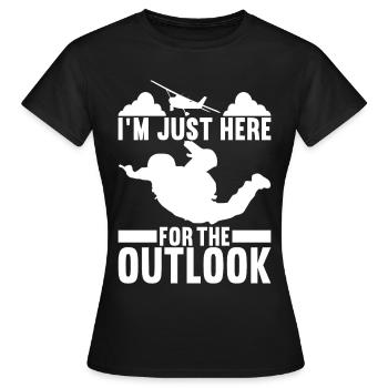 Parachutiste Parachutiste - T-shirt Femme - noir - Devant - AI Model Female 172 dark (172cm)