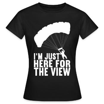 Parachutiste Parachutiste - T-shirt Femme - noir - Devant - AI Model Female 172 dark (172cm)