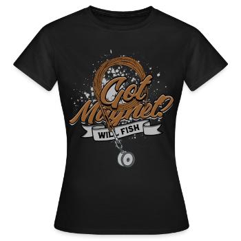 Aimant de pêche aimant Vous avez un aimant ? Pêchera - T-shirt Femme - noir - Devant - AI Model Female 172 dark (172cm)