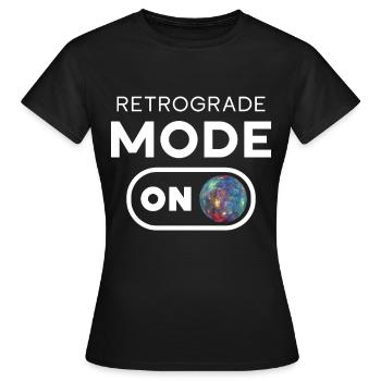 Mercure rétrograde - T-shirt Femme - noir - Devant - AI Model Female 172 dark (172cm)