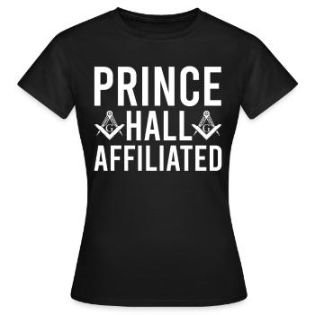 Freimaurer Winkel & Zirkel FREEMASON Prince Hall - Frauen T-Shirt - Schwarz - Vorne - AI Model Female 172 dark (172cm)