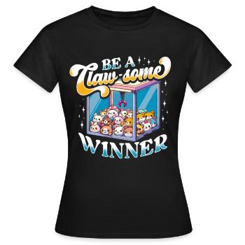 Gripper Kraller Gripper Be A Claw-Some Winner - T-shirt Femme - noir - Devant - AI Model Female 172 dark (172cm)