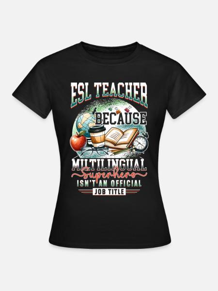 Englischlehrerin Englischlehrer - Frauen T-Shirt - Schwarz