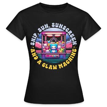 Pince automatique Pince Kraller - T-shirt Femme - noir - Devant - AI Model Female 172 dark (172cm)