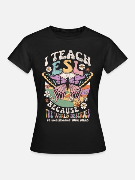 Englischlehrerin Sprachlehrer Englischlehrer - Frauen T-Shirt - Schwarz