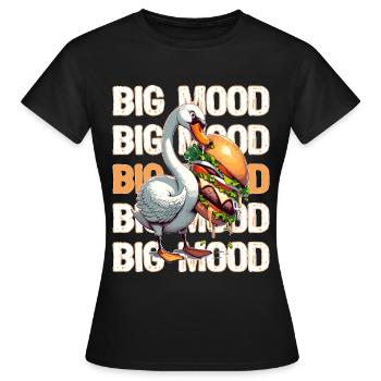 Grande humeur, grande nourriture - T-shirt Femme - noir - Devant - AI Model Female 172 dark (172cm)