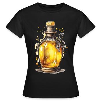 Potion Magique Esthétique Gamer Design Streetwear - T-shirt Femme - noir - Devant - AI Model Female 172 dark (172cm)