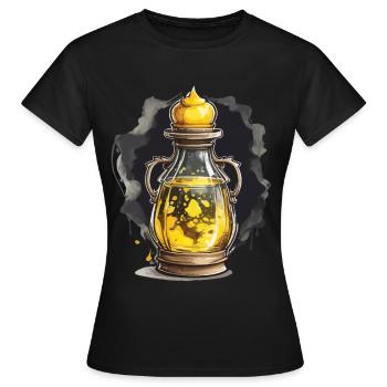 Esthétique Potion Magique Gaming Design Iconique - T-shirt Femme - noir - Devant - AI Model Female 172 dark (172cm)