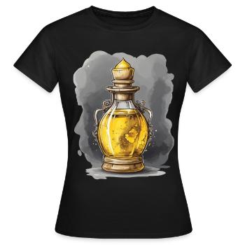Potion Magique Esthétique Gamer Design Streetwear - T-shirt Femme - noir - Devant - AI Model Female 172 dark (172cm)