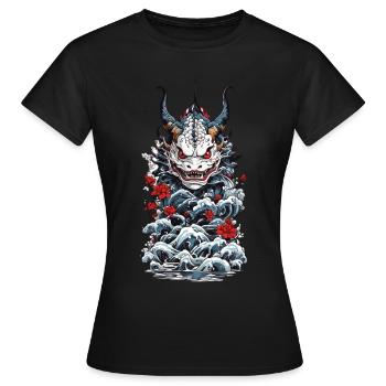 Monstre marin Démon japonais Yokai Style - T-shirt Femme - noir - Devant - AI Model Female 172 dark (172cm)