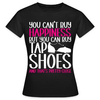 Tap Dance Tap Dancer - Women's T-Shirt - black - Front - AI Model Female 172 dark (172cm)