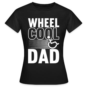 Personnes en fauteuil roulant Fauteuil roulant - T-shirt Femme - noir - Devant - AI Model Female 172 dark (172cm)