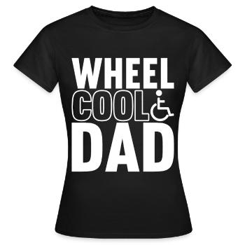 Personnes en fauteuil roulant Fauteuil roulant - T-shirt Femme - noir - Devant - AI Model Female 172 dark (172cm)