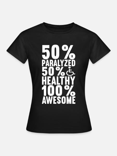 Rollstuhlfahrer Rollstuhl - Frauen T-Shirt - Schwarz