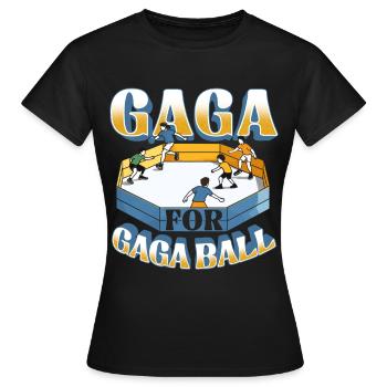 Gagaball Gaga Pour Gaga Ball Dodgeball - T-shirt Femme - noir - Devant - AI Model Female 172 dark (172cm)