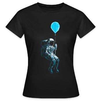 Ballon astronaute astronaute astronaute - T-shirt Femme - noir - Devant - AI Model Female 172 dark (172cm)