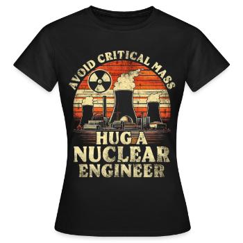 Nuclear Engineer Nuclear Technician - Women's T-Shirt - black - Front - AI Model Female 172 dark (172cm)