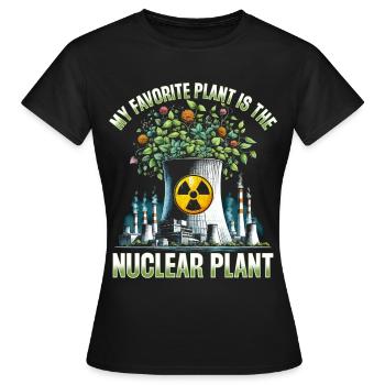 Ingénieur nucléaire Ma centrale préférée Centrale nucléaire - T-shirt Femme - noir - Devant - AI Model Female 172 dark (172cm)