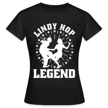 Lindy Hop Tänzer Swing Tanzpaar Swing Dance - Frauen T-Shirt - Schwarz - Vorne - AI Model Female 172 dark (172cm)