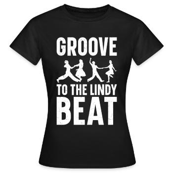 Lindy Hop Tänzer Swing Tanzpaar Swing Dance - Frauen T-Shirt - Schwarz - Vorne - AI Model Female 172 dark (172cm)
