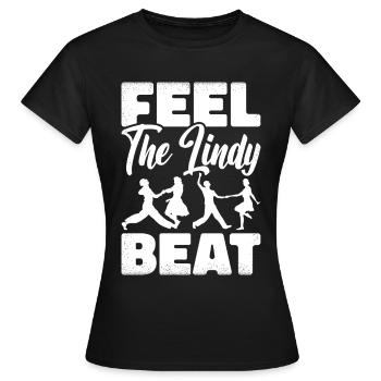 Lindy Hop Tänzer Swing Tanzpaar Swing Dance - Frauen T-Shirt - Schwarz - Vorne - AI Model Female 172 dark (172cm)