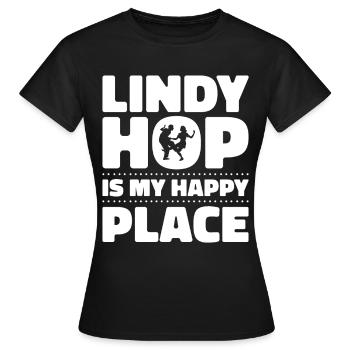 Lindy Hop Tänzer Swing Tanzpaar Swing Dance - Frauen T-Shirt - Schwarz - Vorne - AI Model Female 172 dark (172cm)