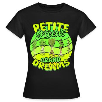 Micro-pousses Micro-pousses - T-shirt Femme - noir - Devant - AI Model Female 172 dark (172cm)