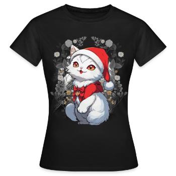 Chat, Conte De Fées, Personnage De Conte De Fées, Chats, Chat, Enfant - T-shirt Femme - noir - Devant - AI Model Female 172 dark (172cm)