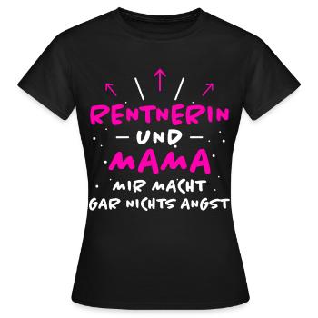 Rentnerin Spruch Ruhestand Oma Rentnerin Geschenk - Frauen T-Shirt - Schwarz - Vorne - AI Model Female 172 dark (172cm)