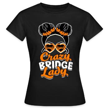 Pont Génie Civil - T-shirt Femme - noir - Devant - AI Model Female 172 dark (172cm)