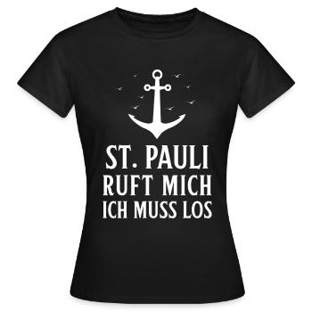 Hamburg Hanseatic City North German Low German - Women's T-Shirt - black - Front - AI Model Female 172 dark (172cm)