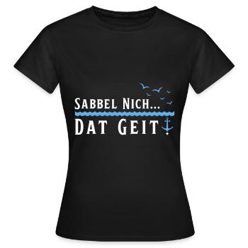 Hamburg Hanseatic City North German Low German - Women's T-Shirt - black - Front - AI Model Female 172 dark (172cm)