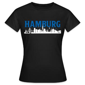 Hamburg Hanseatic City North German Low German - Women's T-Shirt - black - Front - AI Model Female 172 dark (172cm)