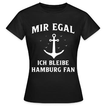Hamburg Hanseatic City North German Low German - Women's T-Shirt - black - Front - AI Model Female 172 dark (172cm)