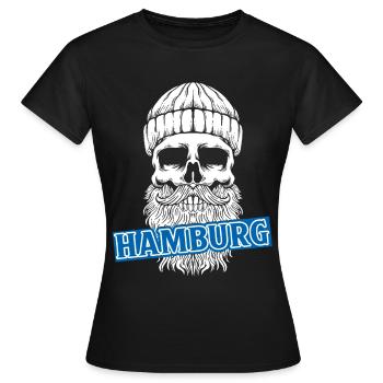 Hamburg Hanseatic City North German Low German - Women's T-Shirt - black - Front - AI Model Female 172 dark (172cm)