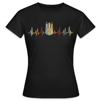 Hamburg Hanseatic City North German Low German - Women's T-Shirt - black - Front - AI Model Female 172 dark (172cm)