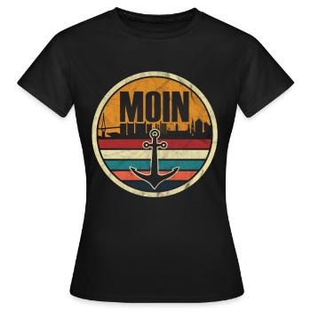 Hamburg Hanseatic City North German Low German - Women's T-Shirt - black - Front - AI Model Female 172 dark (172cm)