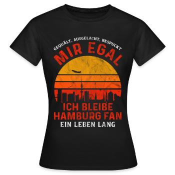 Hamburg Hanseatic City North German Low German - Women's T-Shirt - black - Front - AI Model Female 172 dark (172cm)