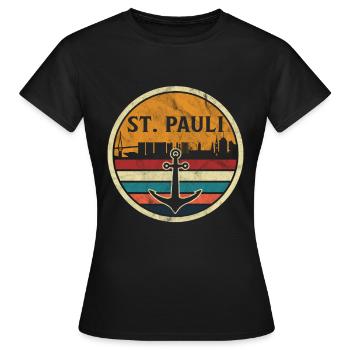 Hamburg Hanseatic City North German Low German - Women's T-Shirt - black - Front - AI Model Female 172 dark (172cm)