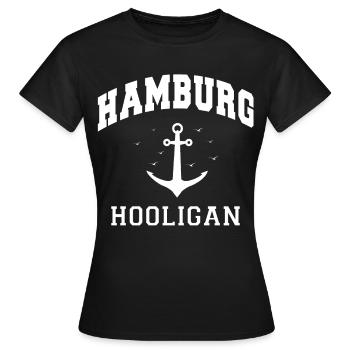 Hamburg Hanseatic City North German Low German - Women's T-Shirt - black - Front - AI Model Female 172 dark (172cm)