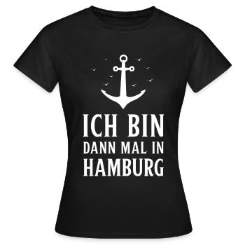 Hamburg Hanseatic City North German Low German - Women's T-Shirt - black - Front - AI Model Female 172 dark (172cm)