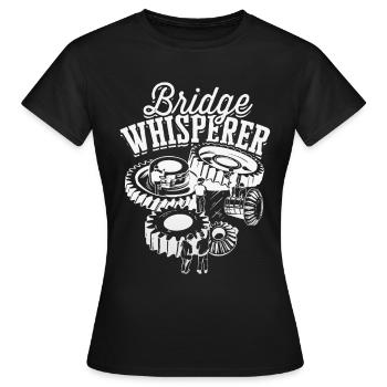 Ingénieur de pont Chuchoteur de pont - T-shirt Femme - noir - Devant - AI Model Female 172 dark (172cm)