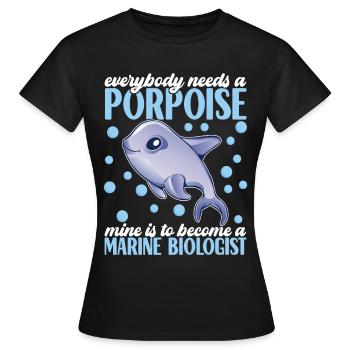 Meeresbiologie Meeresbiologe - Frauen T-Shirt - Schwarz - Vorne - AI Model Female 172 dark (172cm)