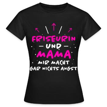 Friseurin Spruch Friseur Lustig Friseurin Geschenk - Frauen T-Shirt - Schwarz - Vorne - AI Model Female 172 dark (172cm)